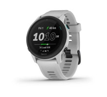 Garmin Forerunner 745 smartwatch in white with a white strap