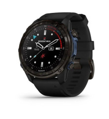 Смарт-часы Garmin Descent Mk3i - 51 мм, титан Carbon Grey DLC с черным силиконовым ремешком