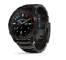 Смарт-годинник Garmin Descent Mk3i - 51 мм, титан Carbon Grey DLC з титановим браслетом