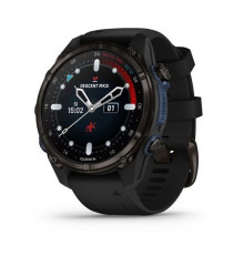 Garmin Descent Mk3i Smartwatch - 43mm Carbon Gray DLC Titanium with Black Silicone Strap