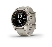Garmin Fenix ​​7S Pro - Sapphire Solar Edition Smartwatch - Soft Gold with Light Sand Strap