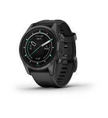 Смарт-часы Garmin Epix Pro (Gen 2) - Sapphire Edition 42 mm - темно-серый титан DLC Carbon с черным ремешком