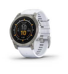 Смарт-часы Garmin Epix Pro (Gen 2) - Sapphire Edition 47 mm - титан с ремешком цвета молочного кварца