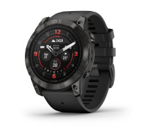 Смарт-годинник Garmin Epix Pro (Gen 2) - Sapphire Edition 51 mm - сірий титан DLC Carbon з чорним ремінцем