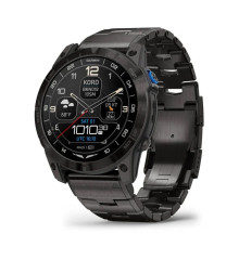 Garmin D2 Mach 1 Pro smartwatch with ventilated titanium bracelet