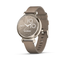 Смарт-годинник Garmin Lily 2 Classic кремово-золотистий, ремінець з нейлону кавового кольору