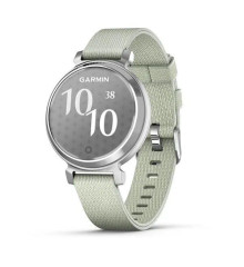 Смарт-часы Garmin Lily 2 Classic серебристые с нейлоновым ремешком серо-шалфейного цвета