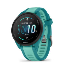 Garmin Forerunner 165 Music Smartwatch with Teal/Aqua Silicone Strap