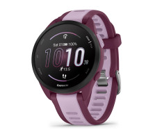 Смарт-годинник Garmin Forerunner 165 Music, силіконовий ремінець ягідно-бузковий