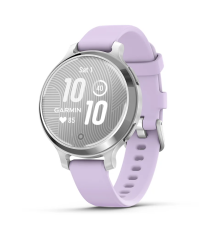 Смарт-часы Garmin Lily 2 Active серебристые с силиконовым ремешком цвета фиолетовый жасмин