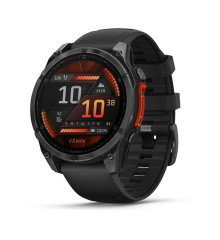 Смарт-часы Garmin Fenix 8 – 47 мм, AMOLED, сланцево-серые с черным силиконовым ремешком