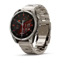 Garmin Fenix ​​8 Smartwatch – 47mm, AMOLED Sapphire, Titanium with Titanium Band