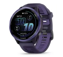 Смарт-часы Garmin Forerunner 570 (47 мм), алюминиевый безель индиго с ремешком цвета пурпурный королевский/индиго