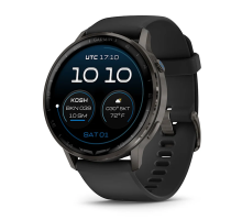 Смарт-годинник Garmin D2 Air X15 сланцевий з чорним силіконовим ремінцем