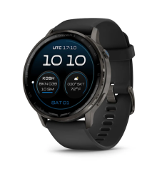 Garmin D2 Air X15 Smartwatch in Slate with Black Silicone Strap