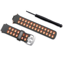 Garmin Forerunner 310XT Silicone Watch Band - Black/Orange