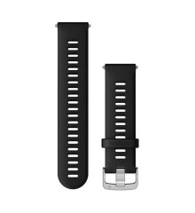 Быстросъемный ремешок Garmin 22 мм для Forerunner 255/265/745, Venu 2/3 и других, черный с серебристой застежкой