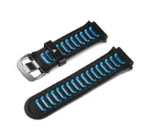 Сменный ремешок для смарт- часов Garmin Forerunner 920XT, черный/голубой
