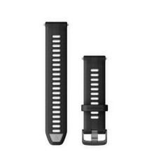 Змінний ремінець для годинника Garmin Forerunner 965 (22 мм), чорний/сірий