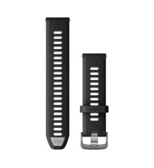 Ремінець Garmin 22 мм для годинника Forerunner 265 чорно-пудровий/сірий зі сланцево-сірою застібкою