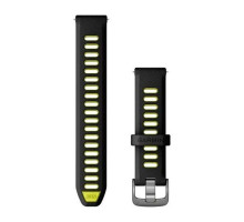 Garmin 18mm Forerunner 255S/265S Black/Yellow Watch Band with Slate Gray Buckle