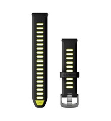 Ремінець Garmin 18 мм для годинника Forerunner 255S/265S чорний/жовтий із сланцево-сірою застібкою