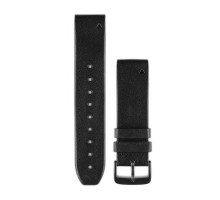 Шкіряний ремінець Garmin QuickFit 22 для Approach S60, Fenix ​​5/5 Plus, Instinct, MARQ, Forerunner 935 та ін., чорний