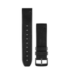Шкіряний ремінець Garmin QuickFit 22 для Approach S60, Fenix ​​5/5 Plus, Instinct, MARQ, Forerunner 935 та ін., чорний