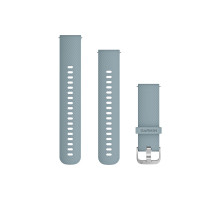 Garmin Forerunner 245/645/Vivoactive/Vivomove 20mm Silicone Seafoam Watch Strap with Silver Buckle