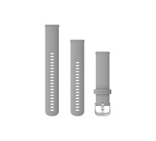 Ремінець Garmin для Venu Sq/Forerunner 245/645/Vivoactive 3/Vivomove (20 мм) силіконовий світло-сірий