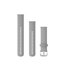Garmin Strap for Venu Sq/Forerunner 245/645/Vivoactive 3/Vivomove (20mm) Silicone Light Gray