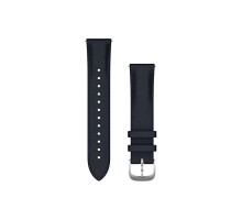Ремінець Garmin для Venu Sq/Forerunner 245/645/Vivoactive 3/Vivomove (20 мм), темно-синя шкіра, срібляста застібка