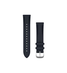 Ремінець Garmin для Venu Sq/Forerunner 245/645/Vivoactive 3/Vivomove (20 мм), темно-синя шкіра, срібляста застібка
