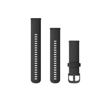 Ремінець Garmin силіконовий для годинника Vivoactive 4, Venu 2, Forerunner 255, чорний (22 мм)