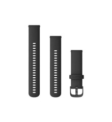 Ремінець Garmin силіконовий для годинника Vivoactive 4, Venu 2, Forerunner 255, чорний (22 мм)