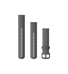 Ремінець Garmin для Venu Sq/Forerunner 245/645/Vivoactive 3/Vivomove (20 мм), темно-сірий
