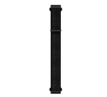 Ремешок нейловоный Garmin 20 мм для часов Forerunnere, Venu и других черный с черной застежкой