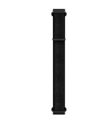 Ремінець нейловонний Garmin 20 мм для годинника Forerunnere, Venu та інших чорний з чорною застібкою