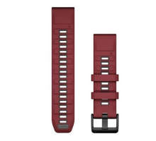Garmin QuickFit 22 Marsala/Graphite Watch Strap for Fenix ​​8, Instinct, Forerunner 965, and Quatix 75