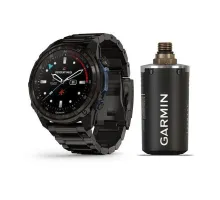 Смарт-годинник Garmin Descent Mk3i - 51 мм, титан Carbon Grey DLC з титановим браслетом + трансівер Descent T2