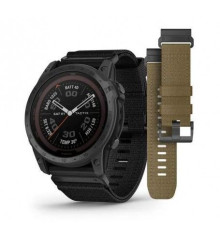 Смарт-часы Garmin Tactix 7 – Pro Edition черные с нейлоновыми ремешками черного и коричневого цвета