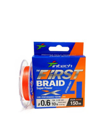 Шнур Intech First Braid X4 150m #2.5/0.260mm 34lb/15.0kg Orange