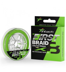 Шнур Intech First Braid X8 150m #2.5/0.260mm 36lb/16.34kg Green