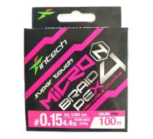 Cord Intech MicroN PE X4 100m #0.4/0.104mm 10lb/4.54kg