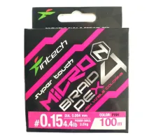 Шнур Intech MicroN PE X4 100m #0.4/0.104mm 10lb/4.54kg