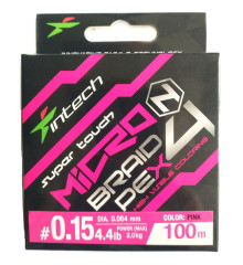 Шнур Intech MicroN PE X4 100m #0.4/0.104mm 10lb/4.54kg