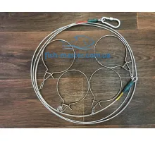 Кукан fish-master ручної роботи тросс 3м 4 карабіна