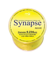 Леска Katran Synapse Neon 1500m (neon-yellow) 0.215mm 8.72lb