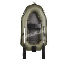 B-210CN Bark single-seat inflatable boat with outboard transom, rowing