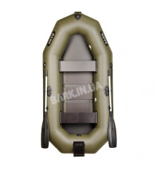 B-260N Bark inflatable boat, two-seater with outboard transom, rowing